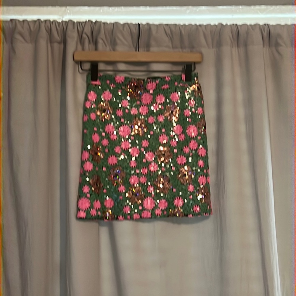 Topshop Sequin Mini Skirt